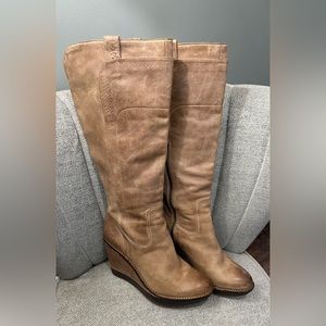Frye Paige Wedge Boots Size 10